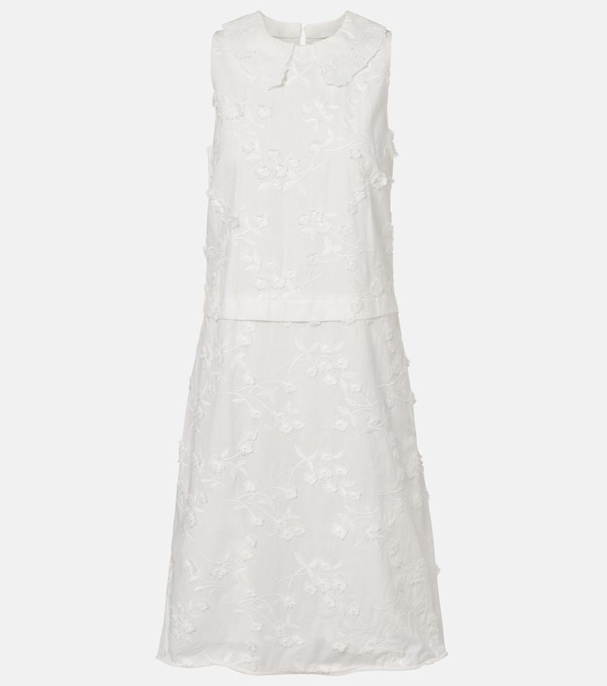 dorothee schumacher light volumes cotton fil coupé midi dress