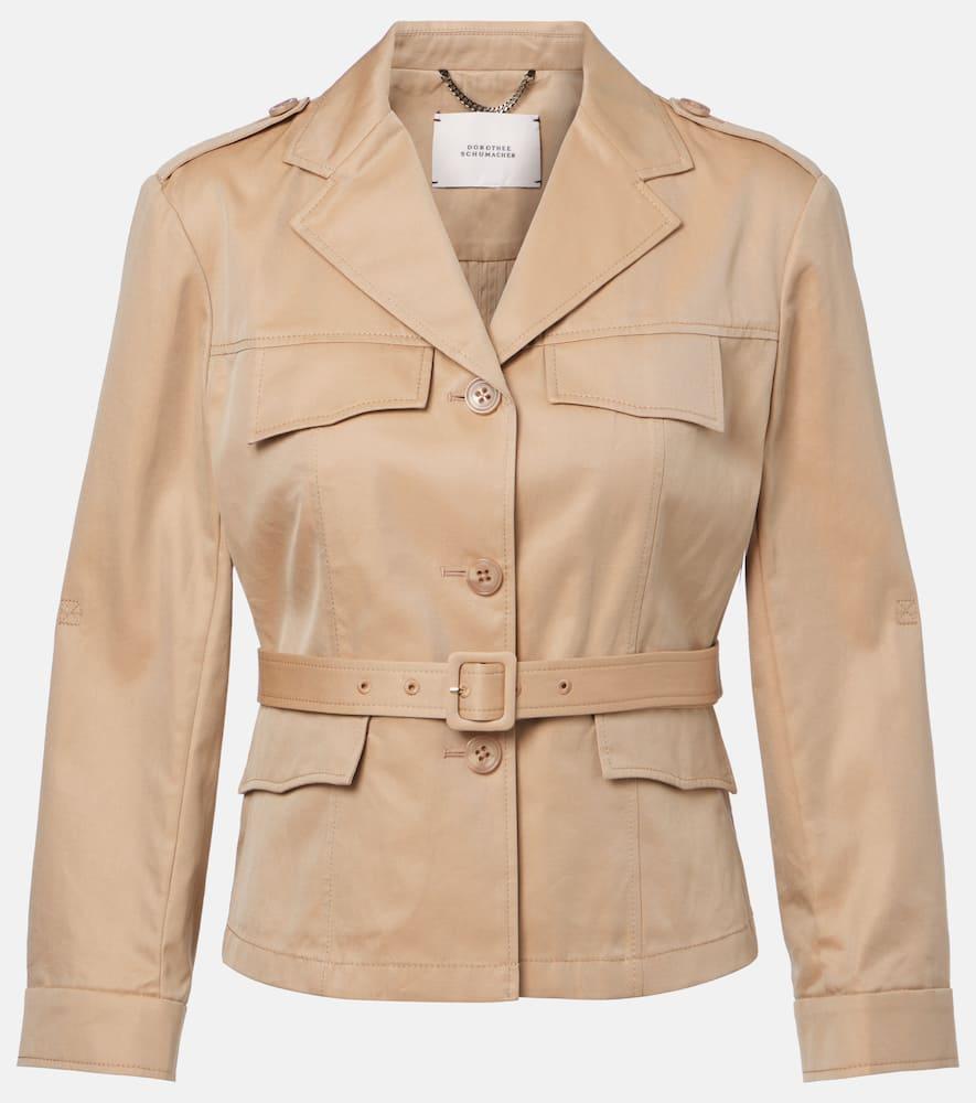 dorothee schumacher luxury layer cotton trench coat