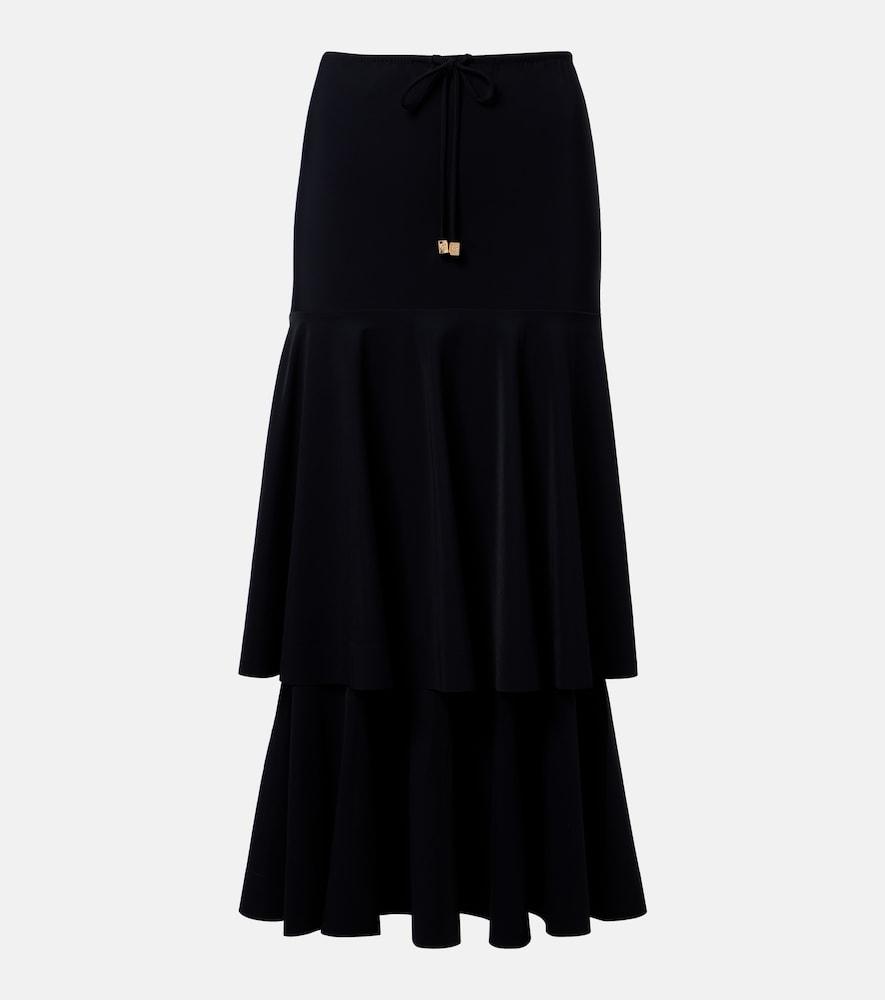 dorothee schumacher modern flow tiered midi skirt