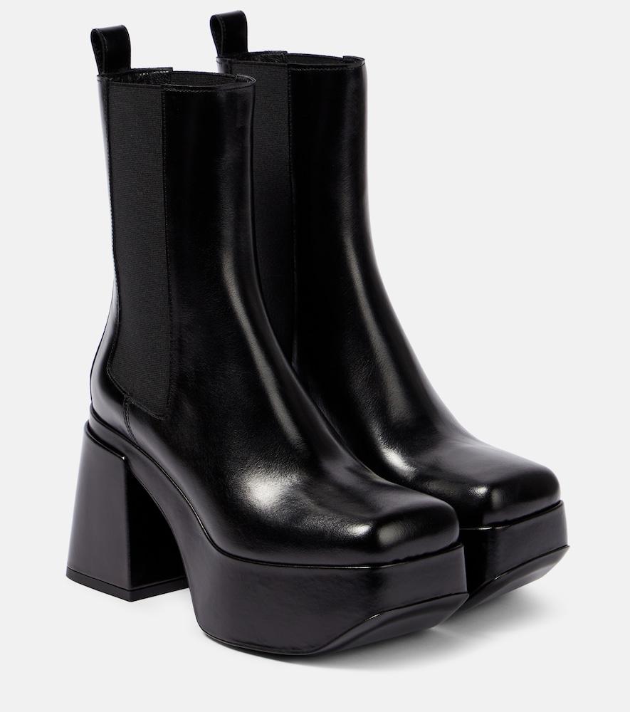 dorothee schumacher platform leather chelsea boots