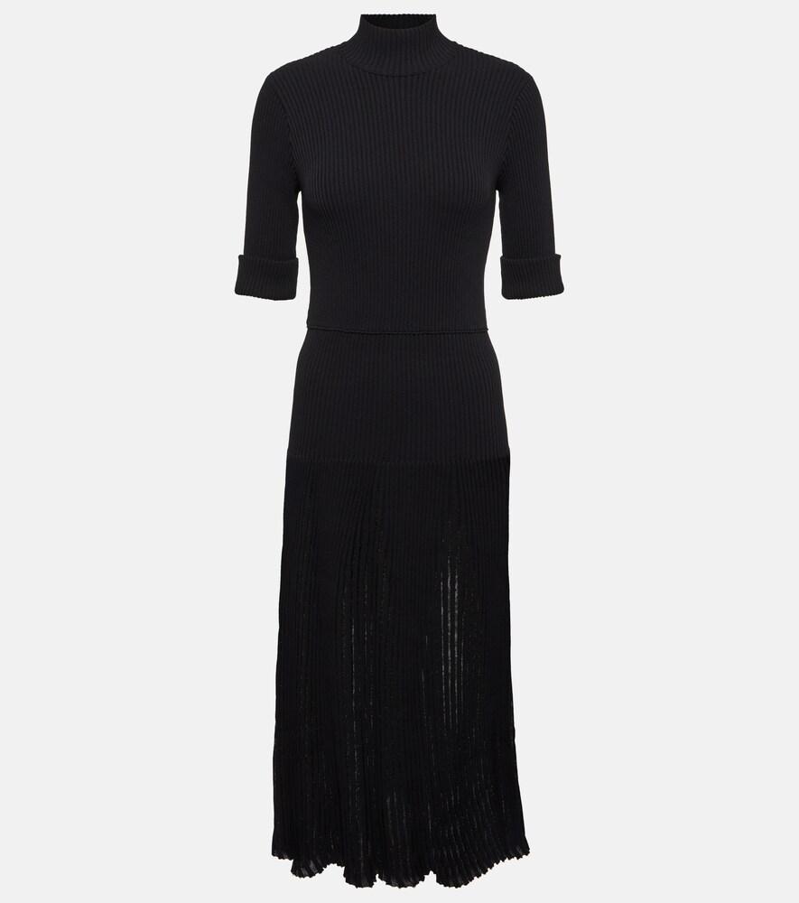 dorothee schumacher plissé knit midi dress
