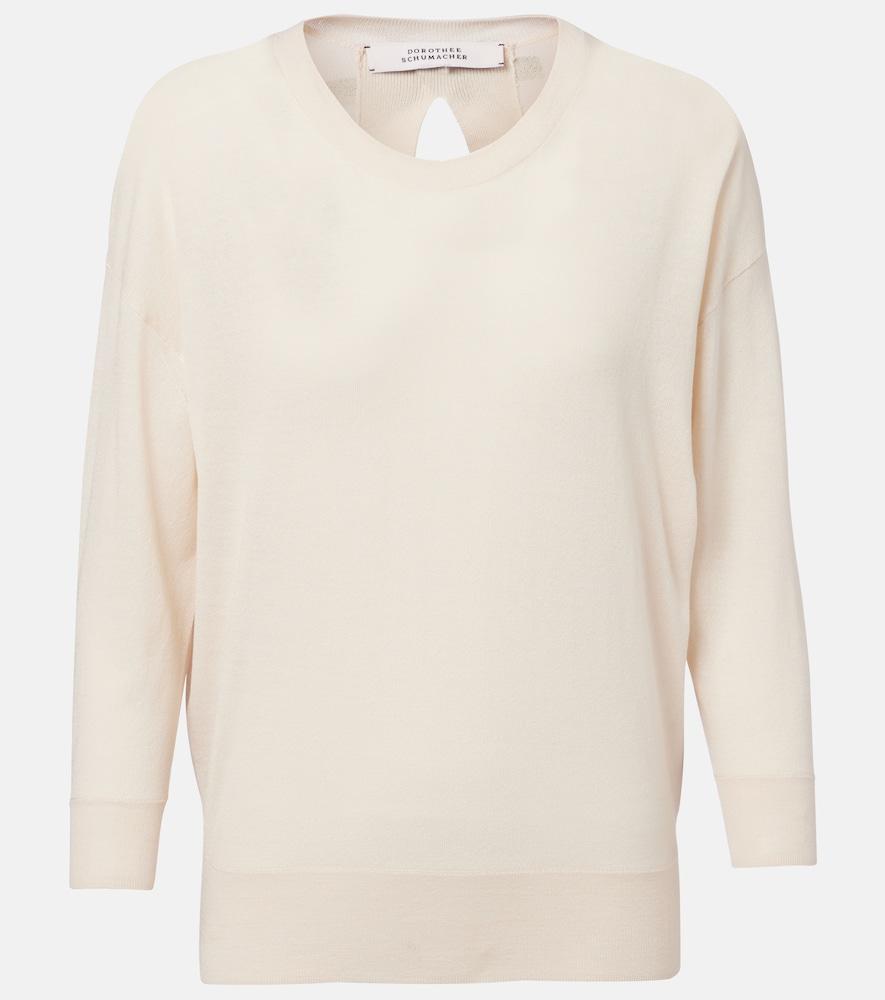dorothee schumacher refined essentials wool and cotton sweater