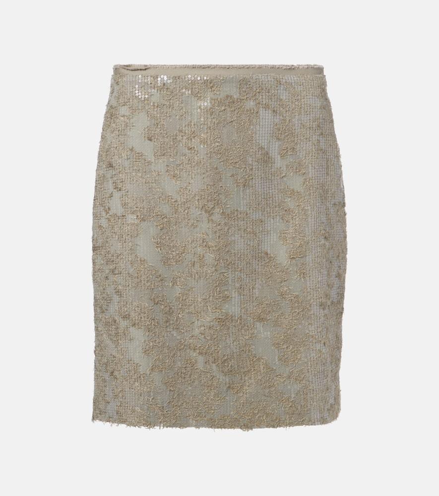 dorothee schumacher sequined pencil midi skirt