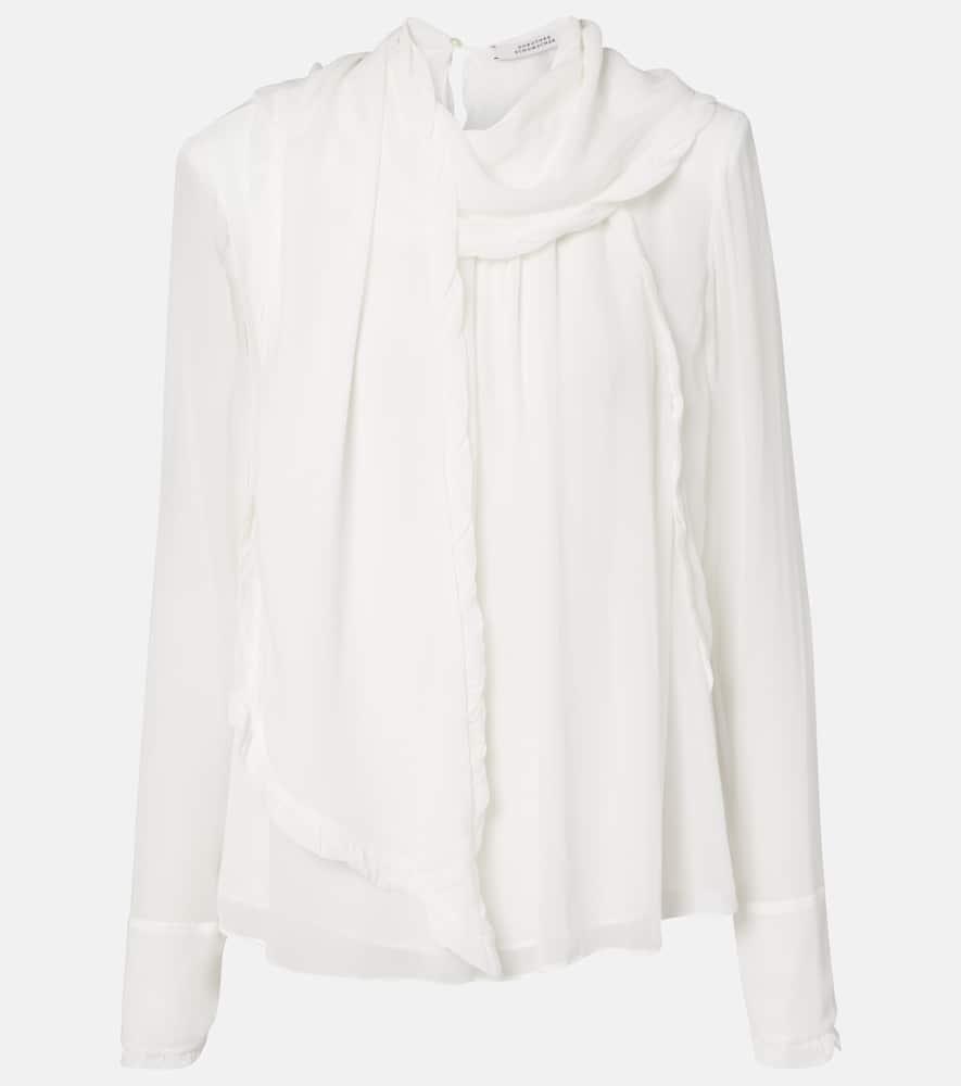 dorothee schumacher sheer twist georgette blouse