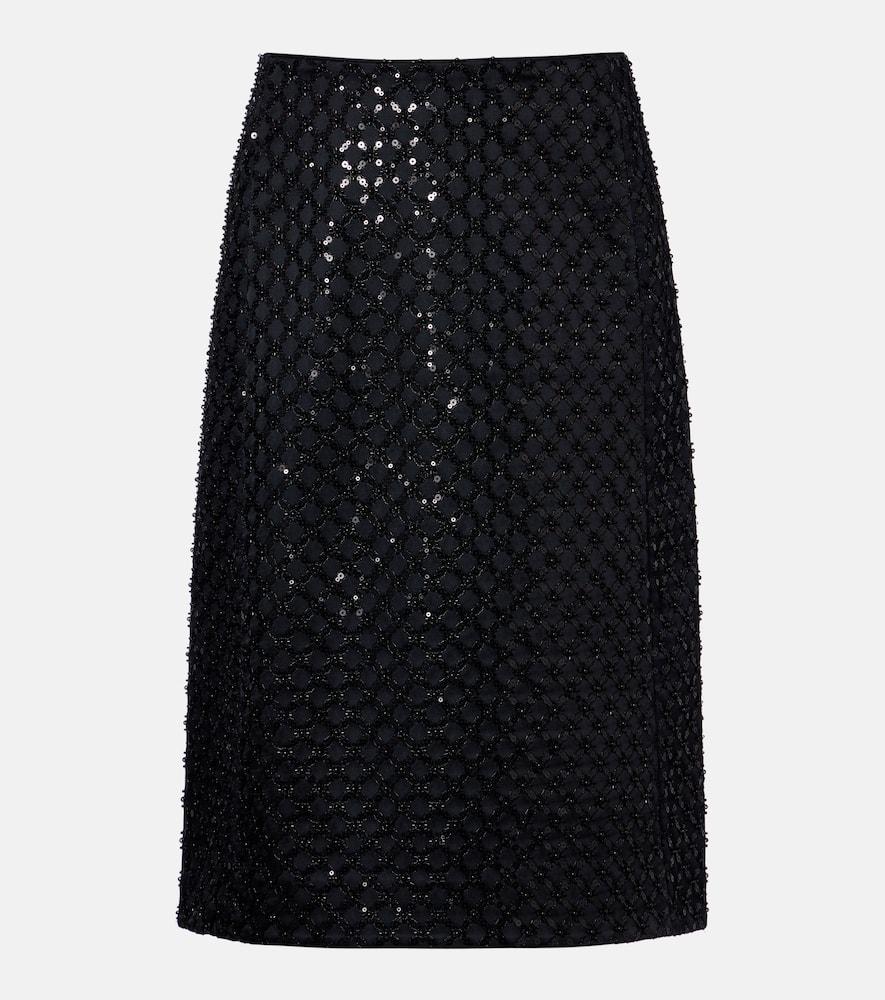 dorothee schumacher sparkling statement sequined midi skirt