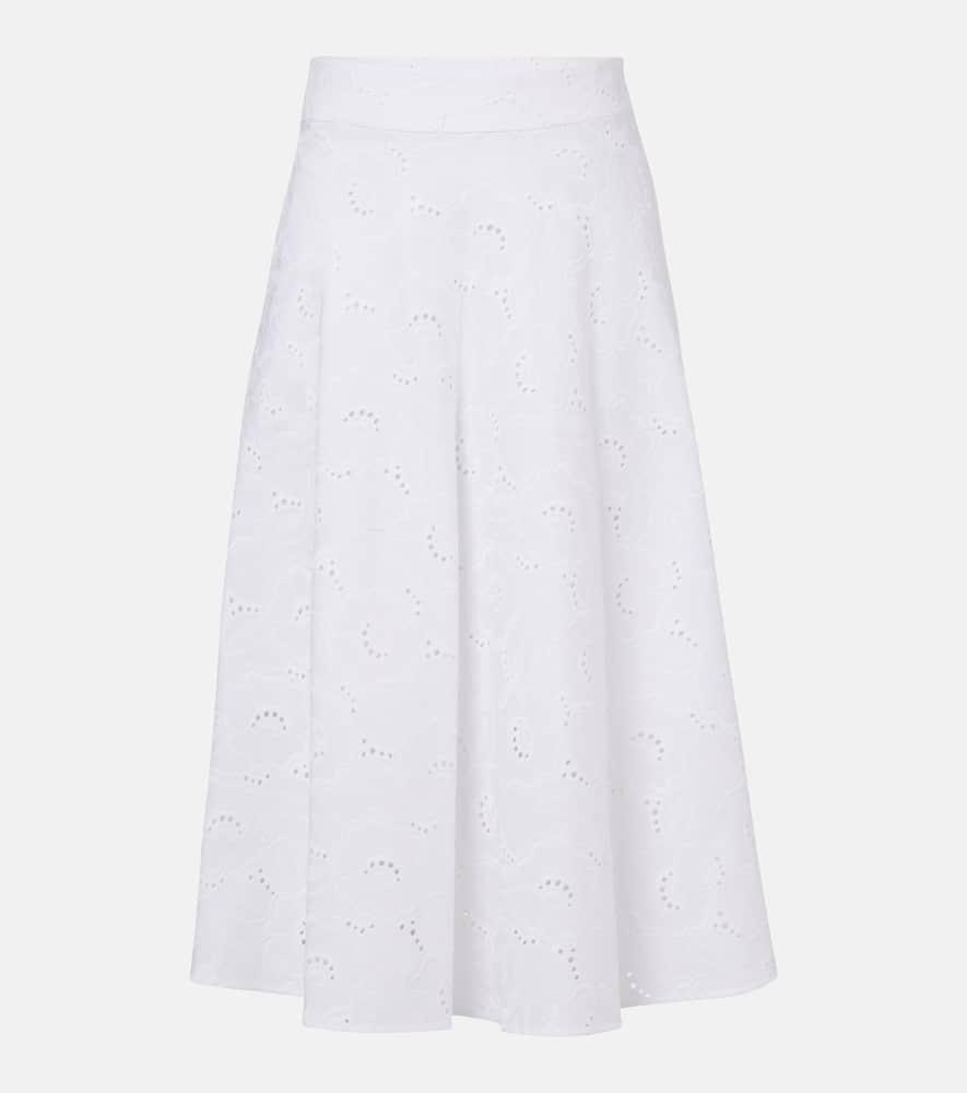 dorothee schumacher summer blossom broderie anglaise midi skirt