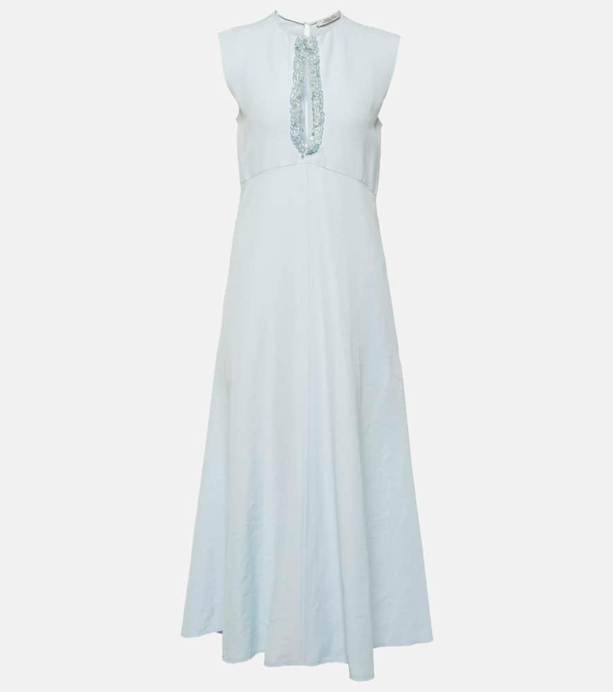 dorothee schumacher summer cruise embellished midi dress