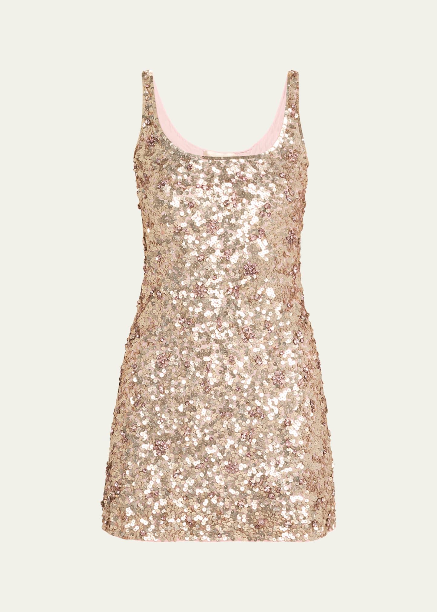 dorrina sequined mini dress