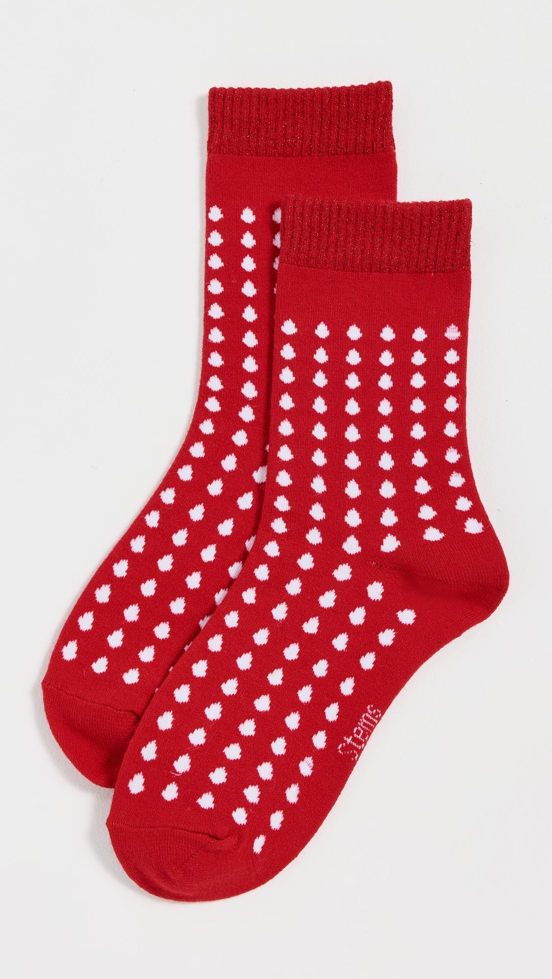 dots crew socks