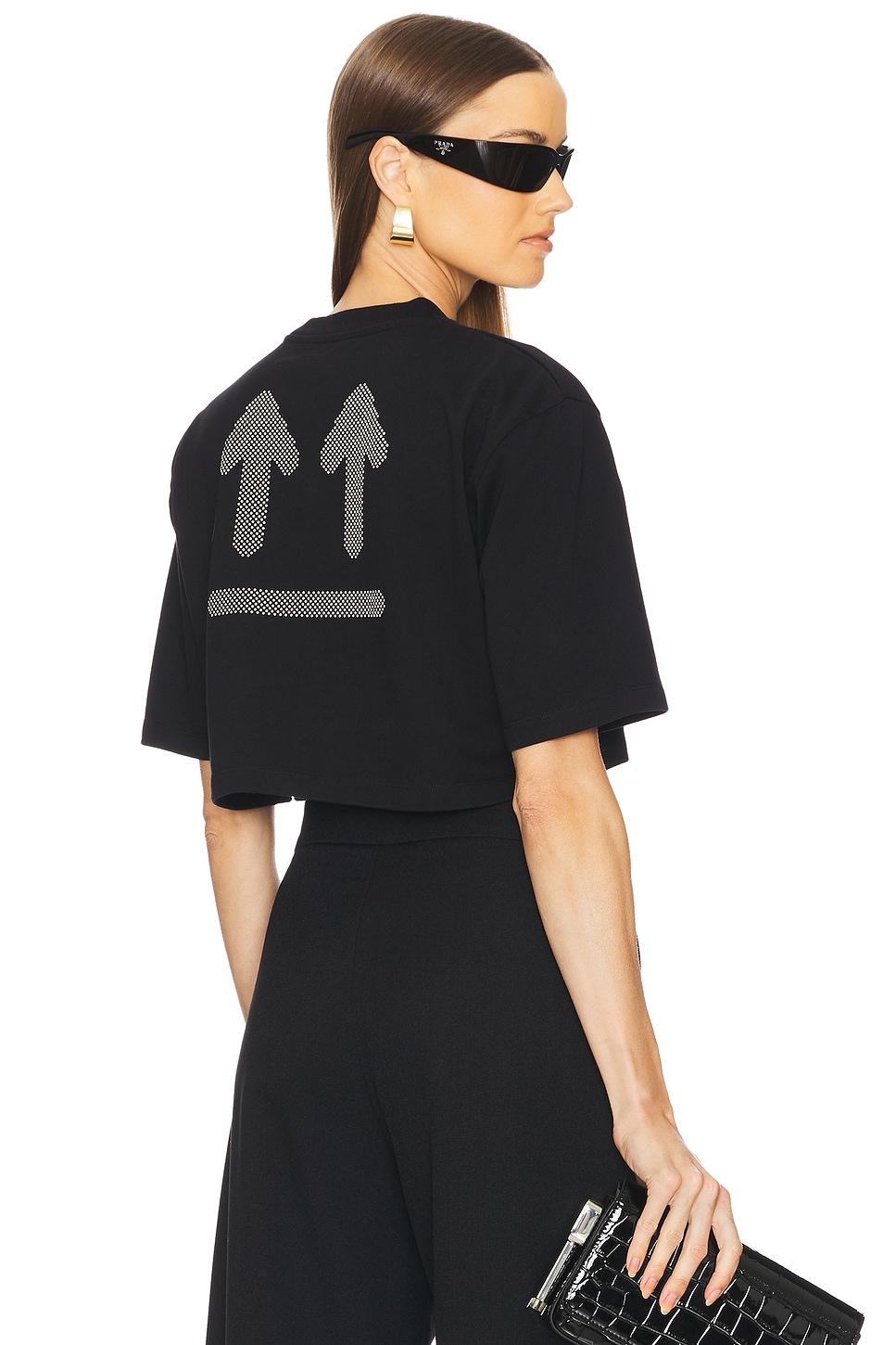 double arrows cropped tee
