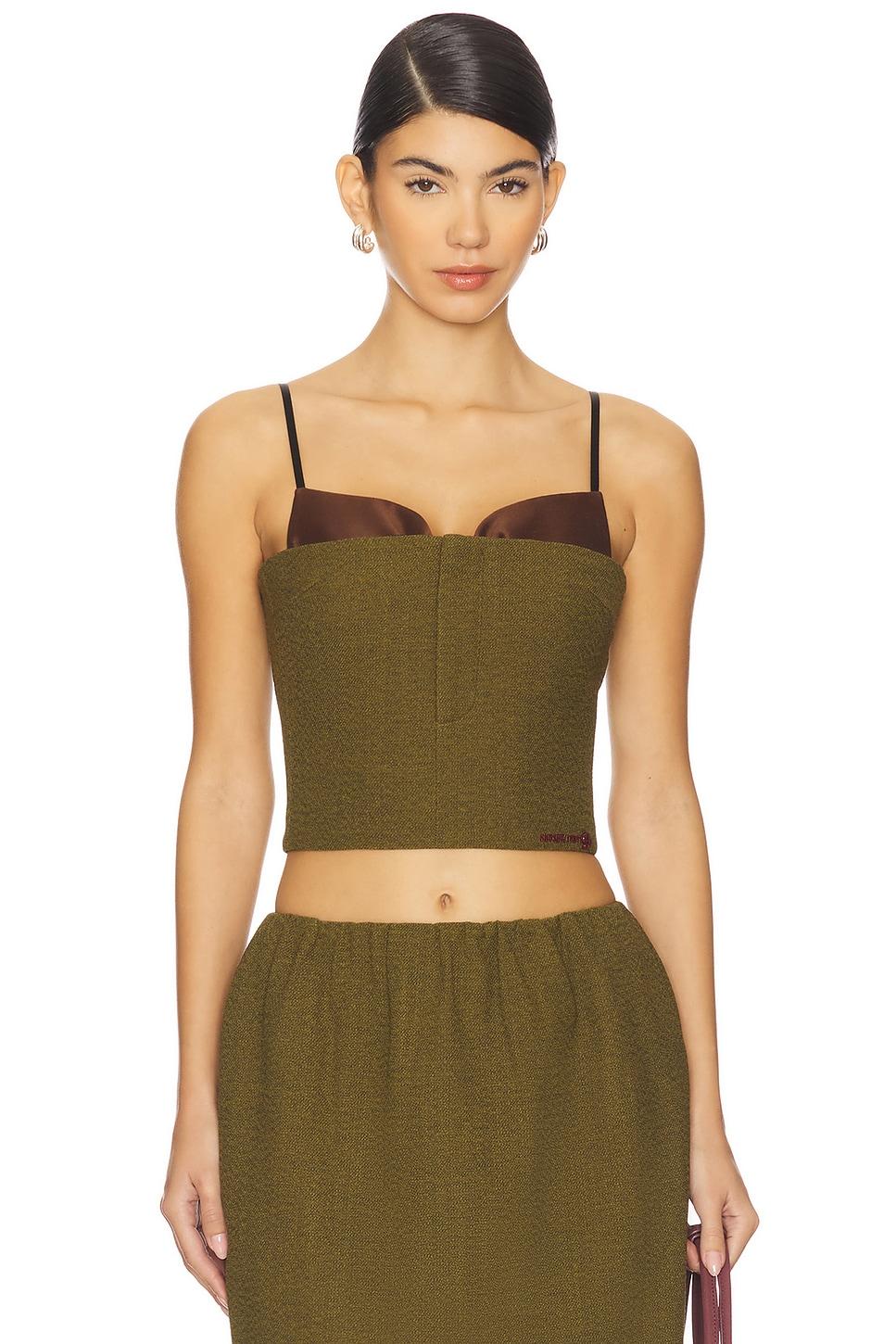 double bow corset straps top