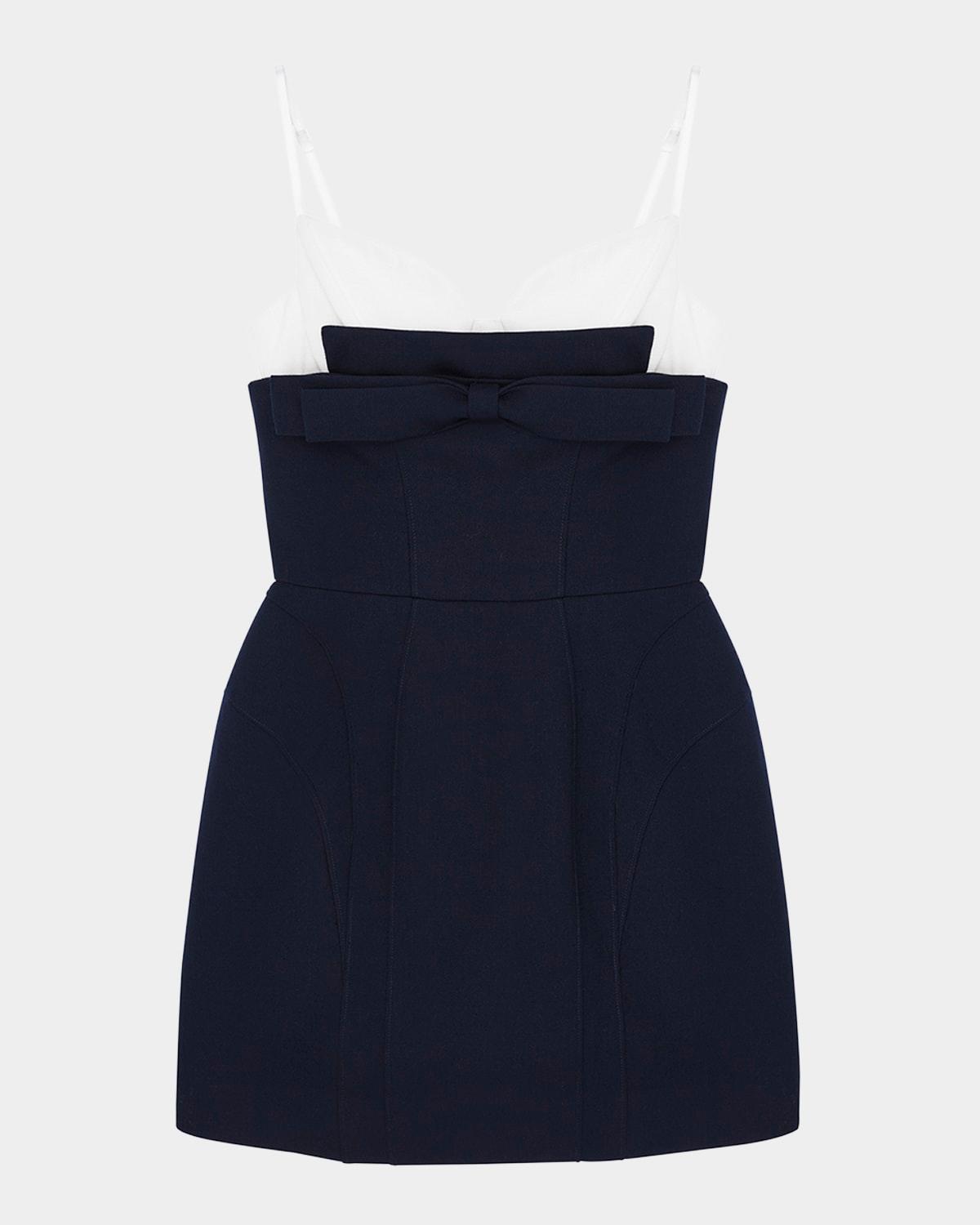 double bow sling mini dress