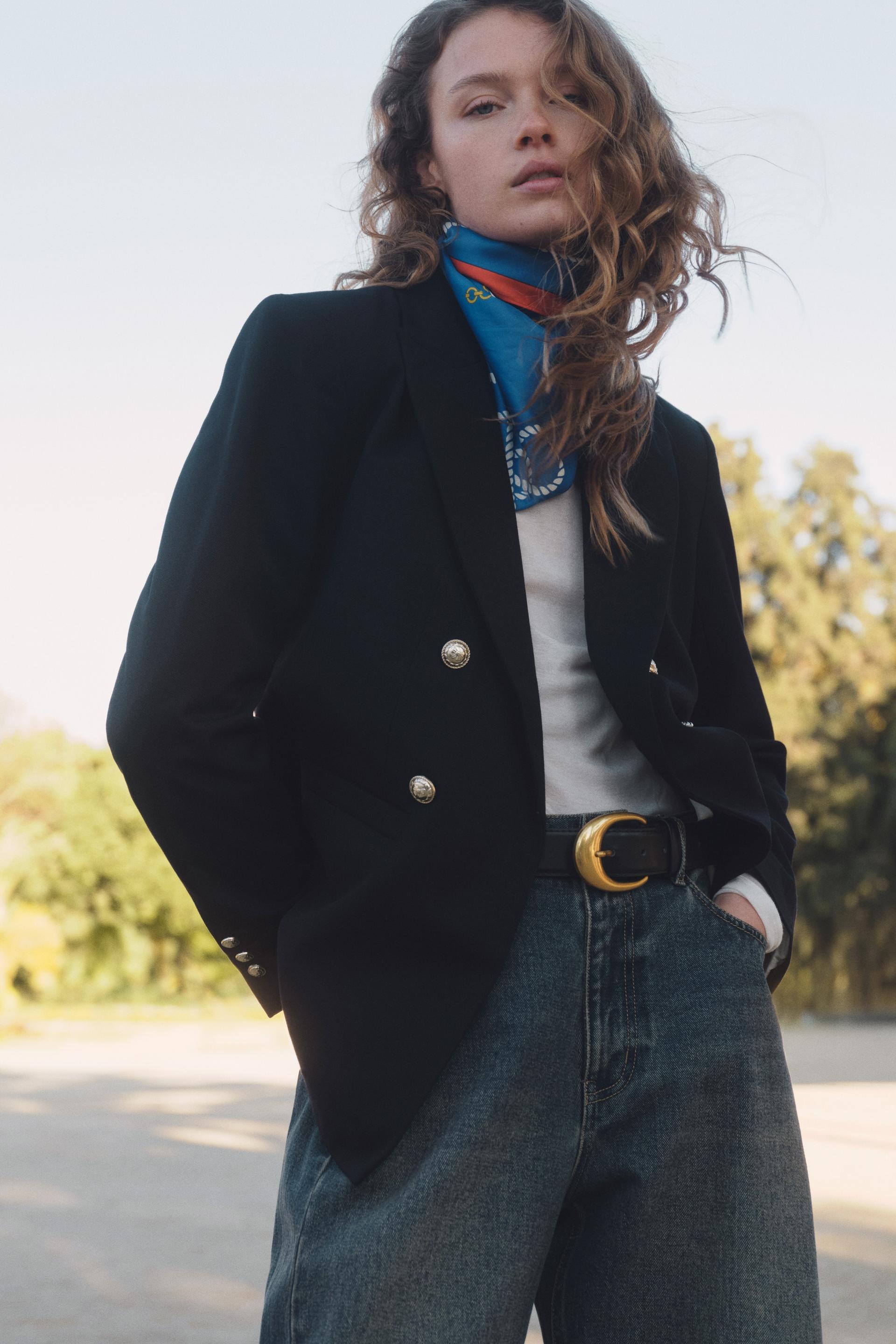 double-breasted blazer