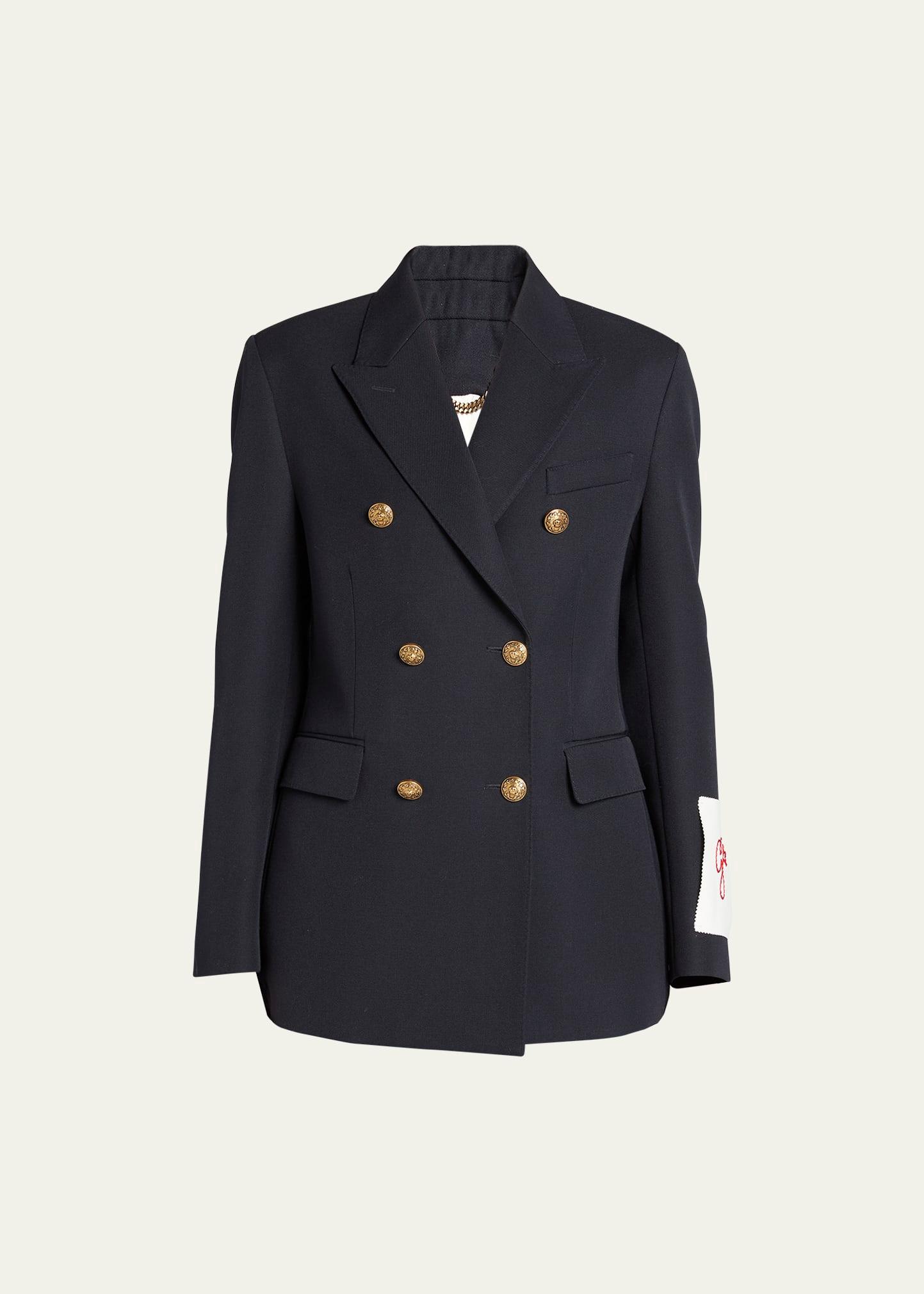 double-breasted blazer