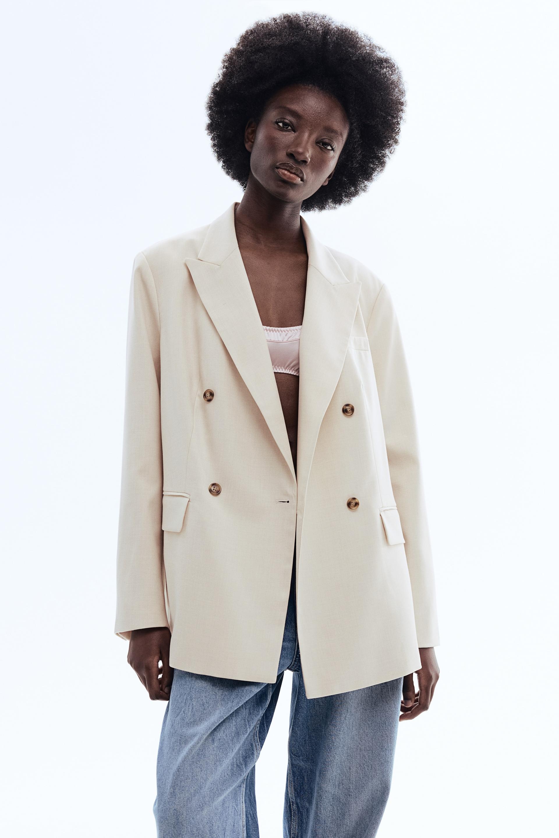 double-breasted blazer
