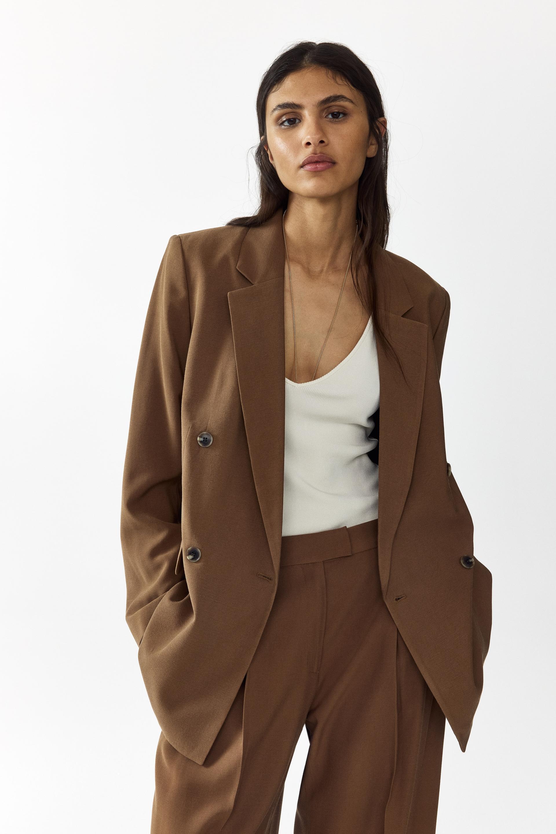 double-breasted blazer