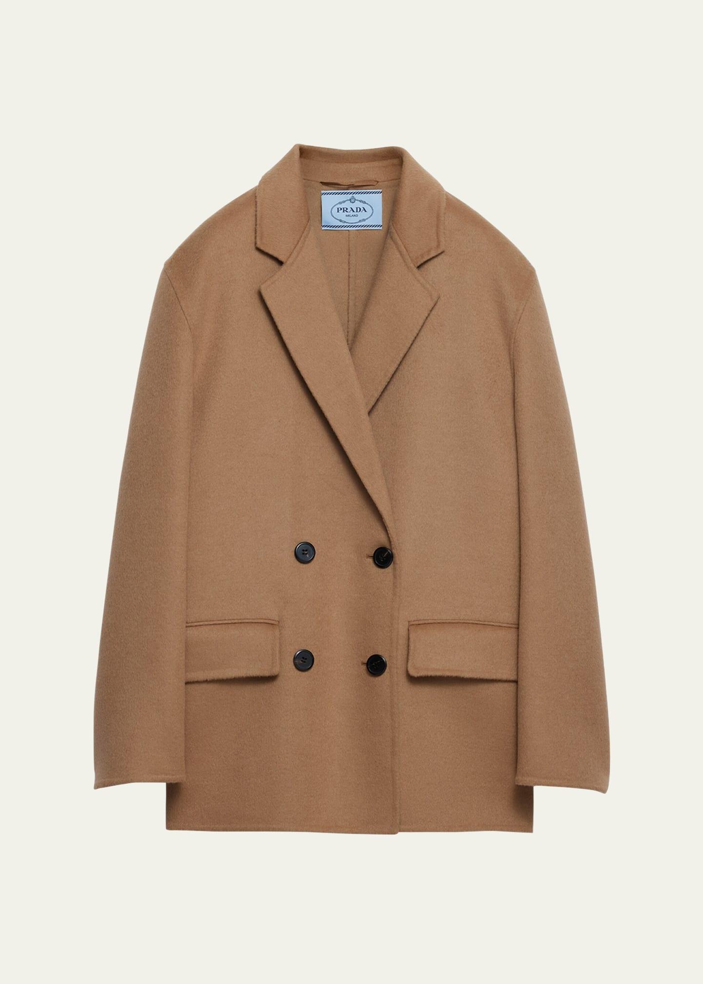 double-breasted cashgora jacket