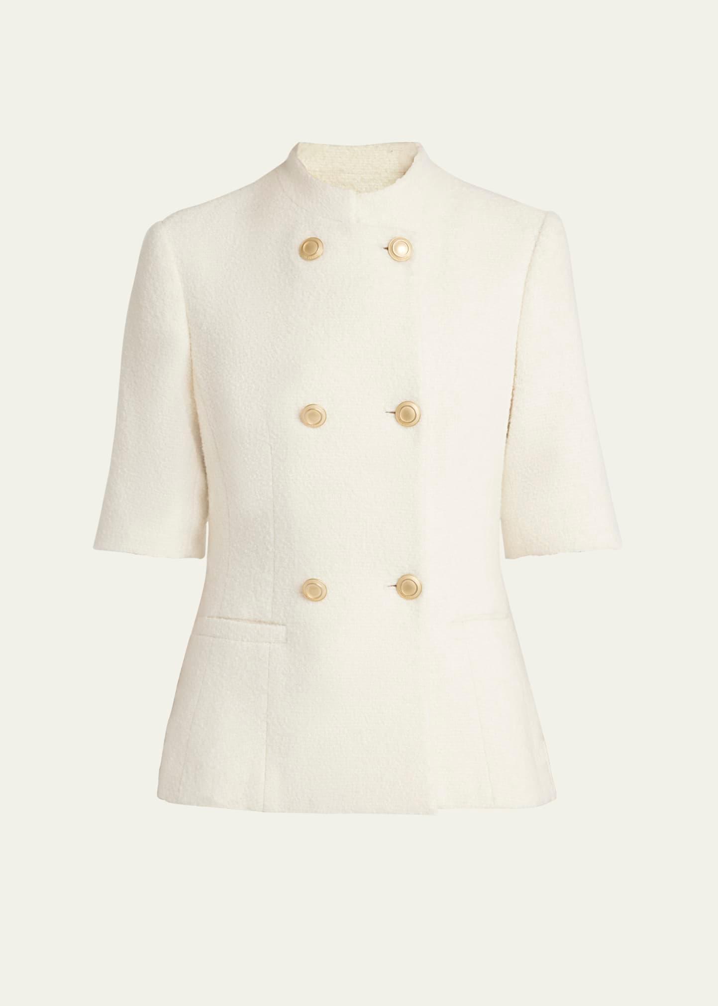 double-breasted cashmere jacket