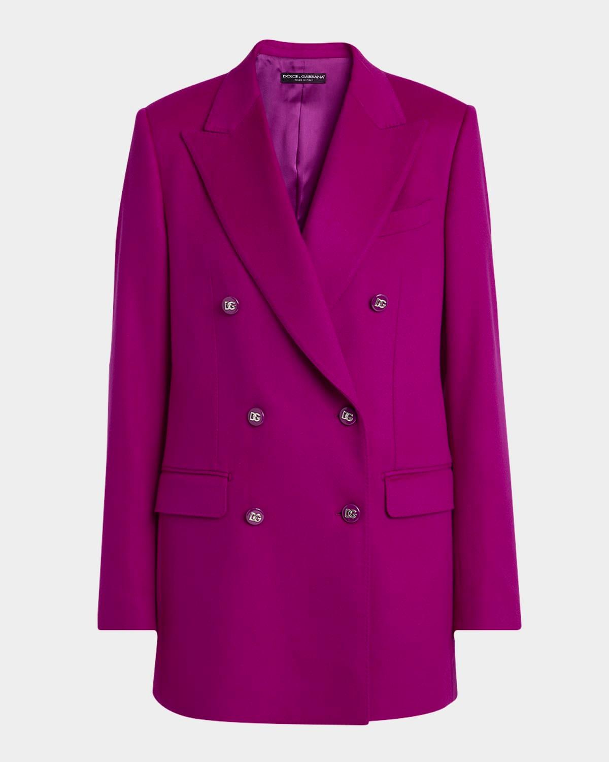 double-breasted cashmere jacket