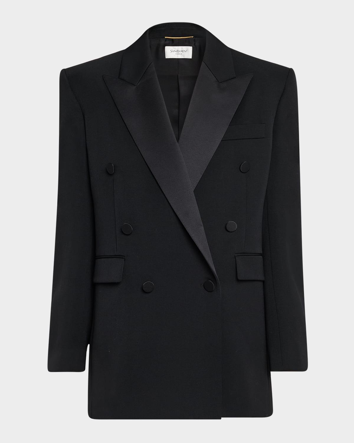 double-breasted tuxedo jacket