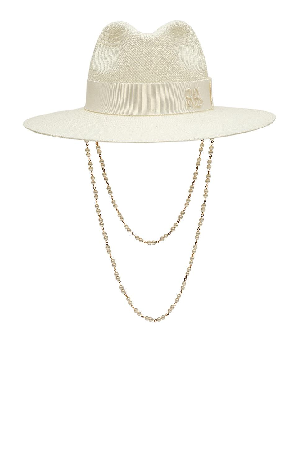 double chain strap fedora hat