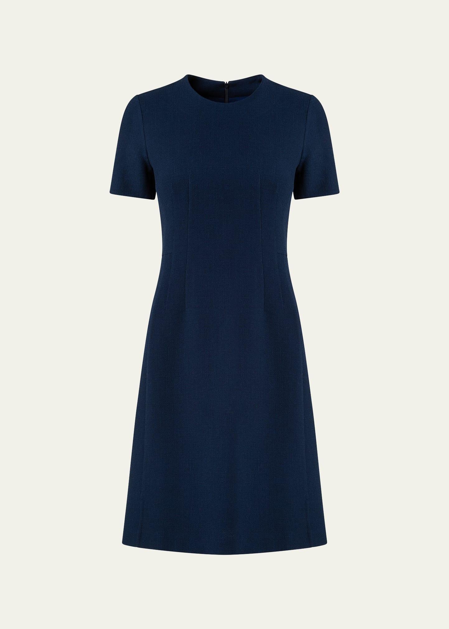 double-face a-line dress