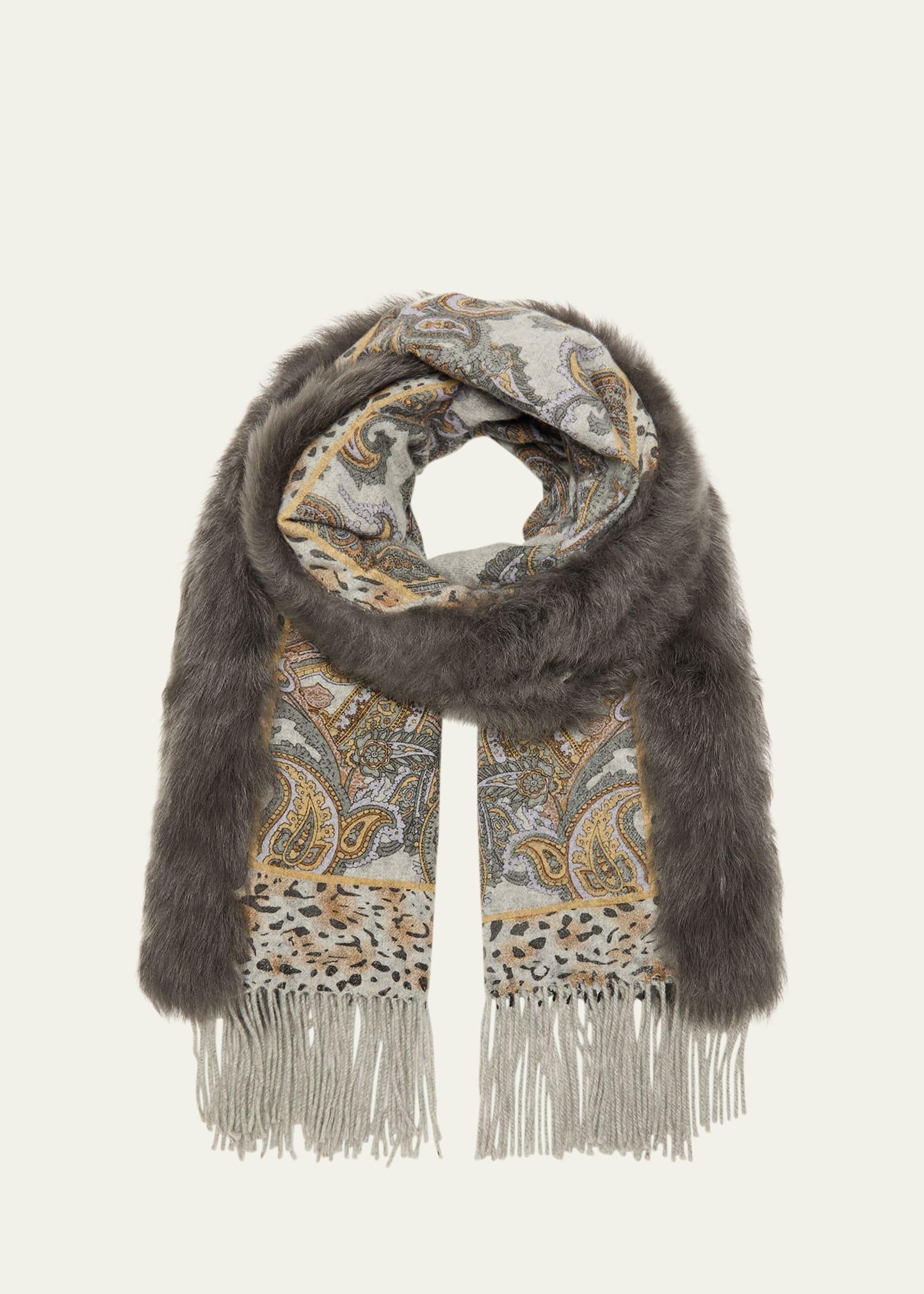 double-face cashmere stole