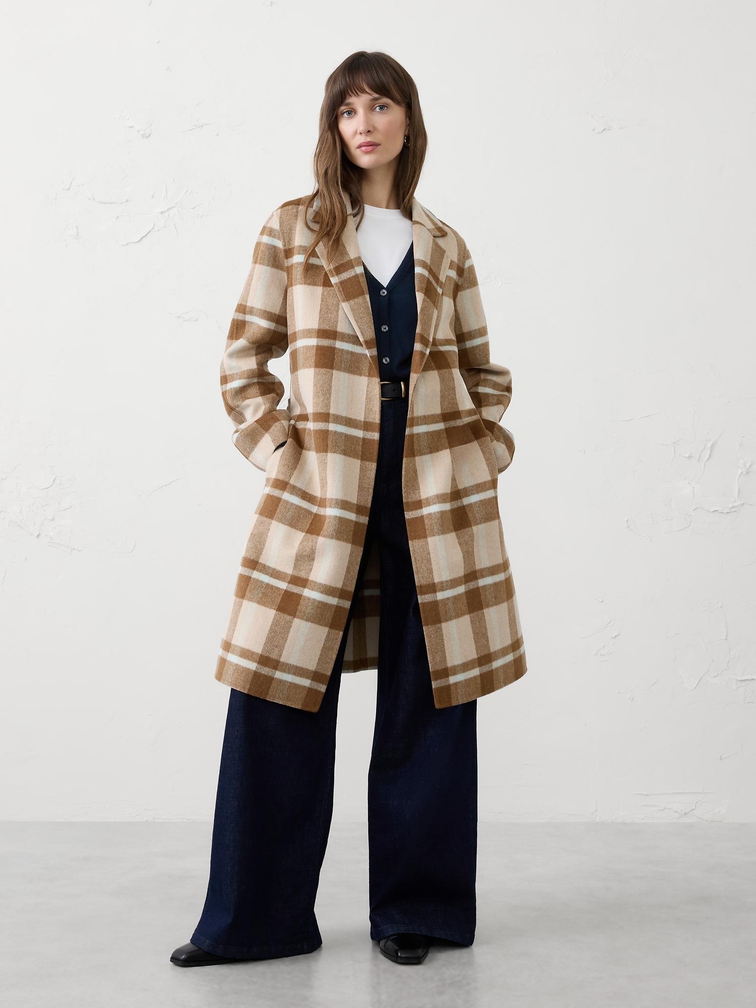 double face tie-waist coat