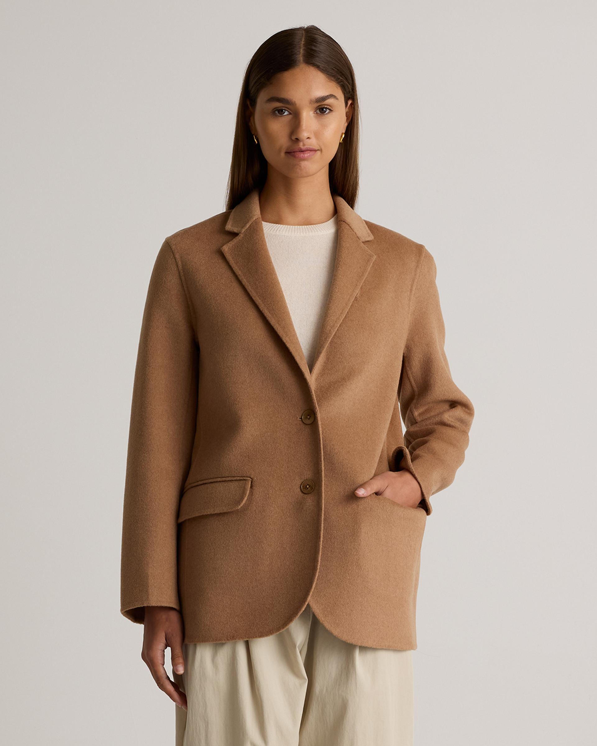 double-faced merino wool soft blazer