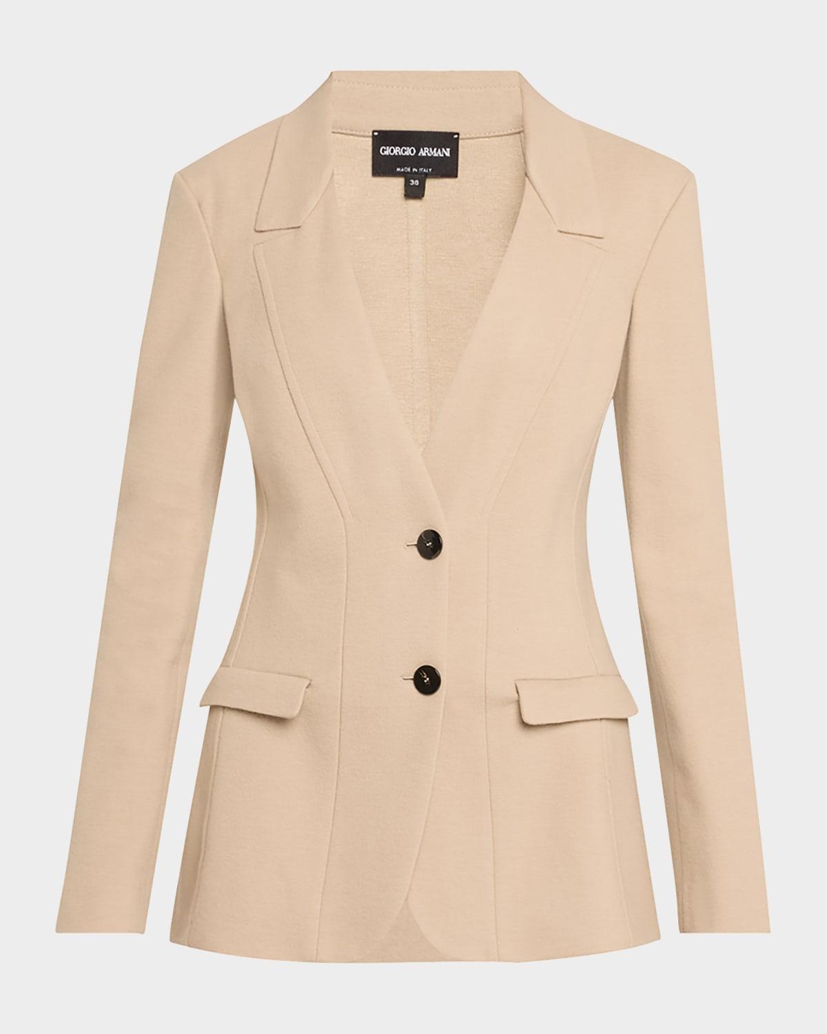 double jersey wool jacket