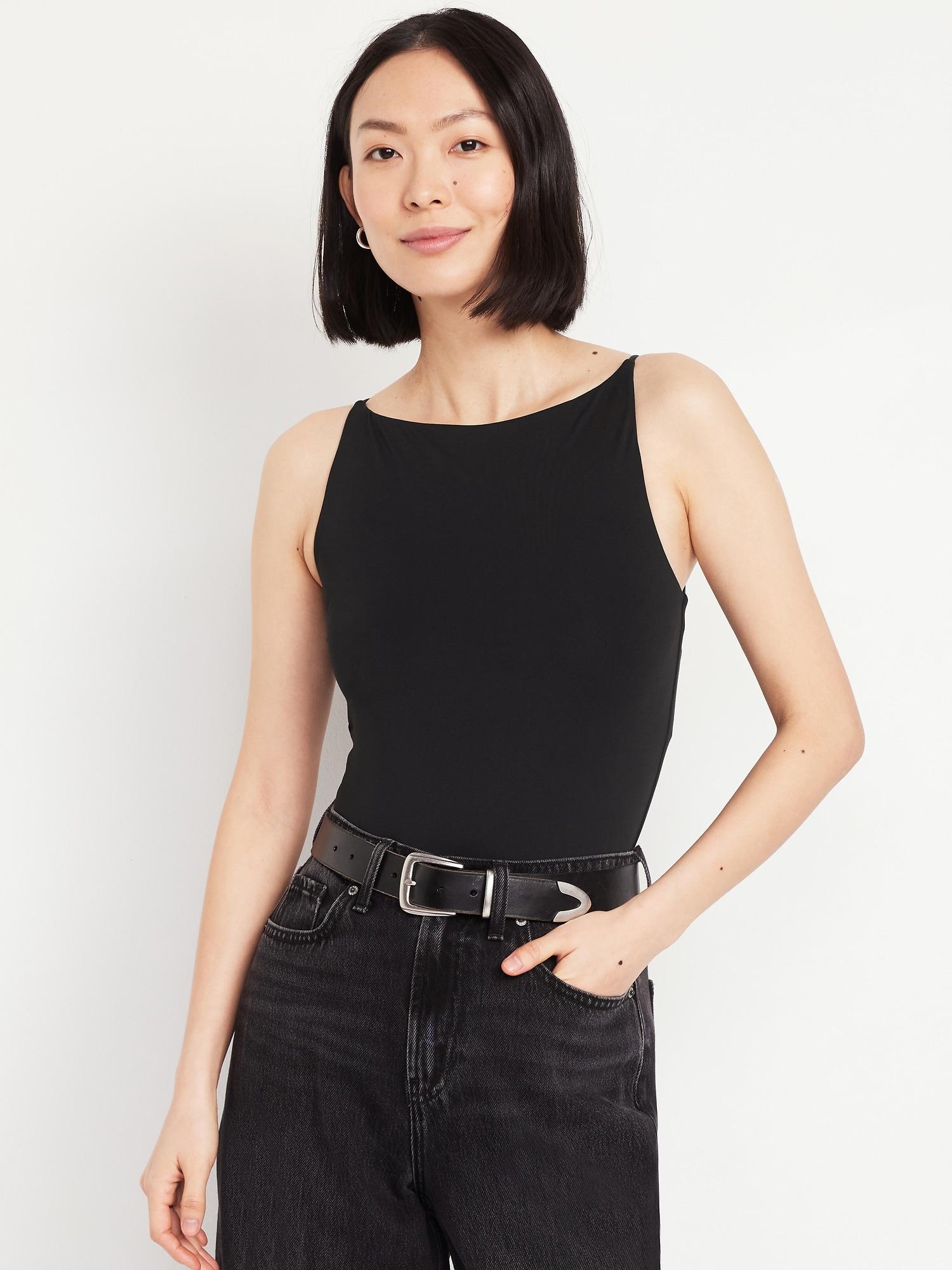 double-layer cami bodysuit