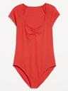 double-layer cinched bodysuit
