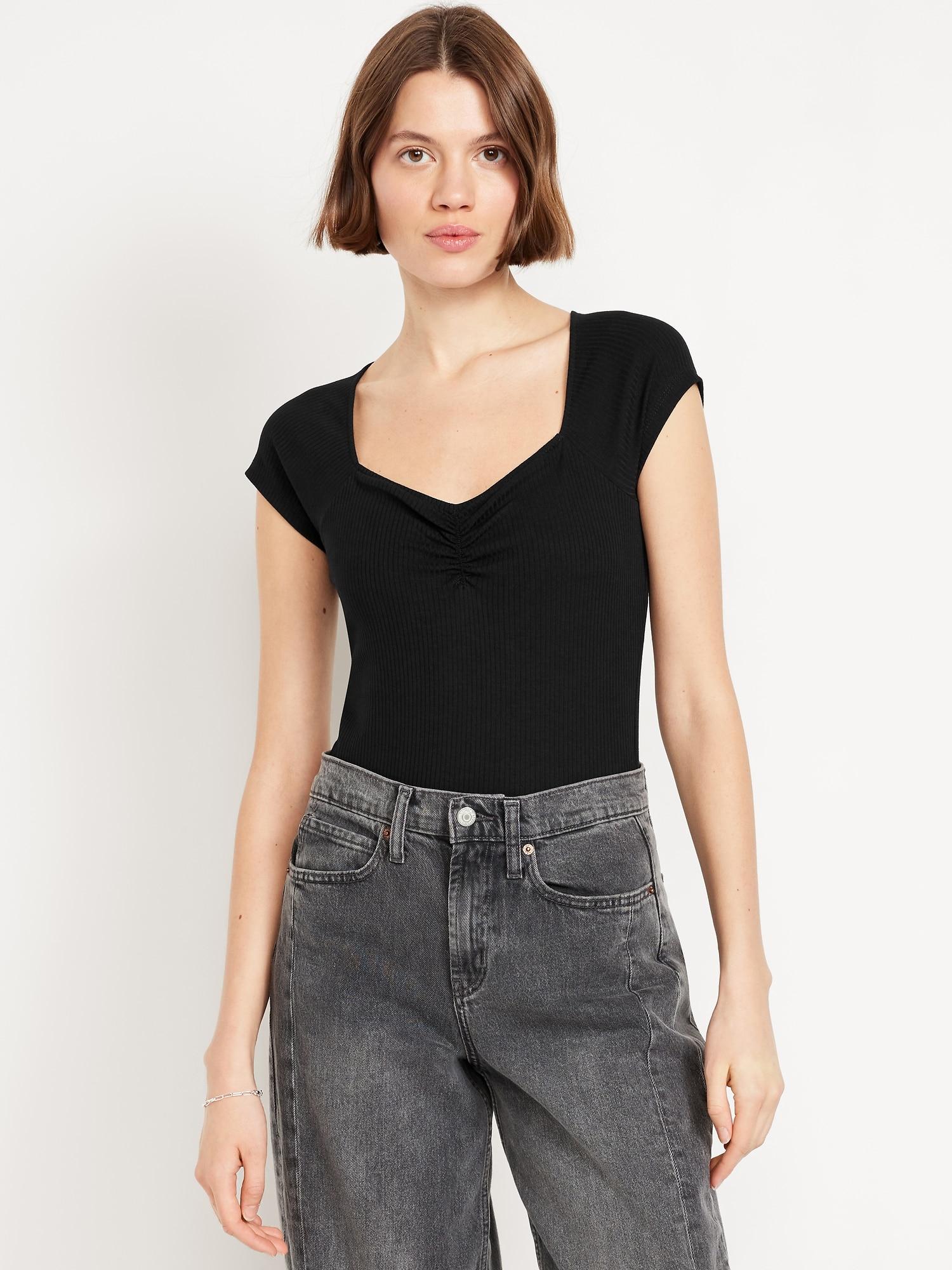 double-layer cinched bodysuit