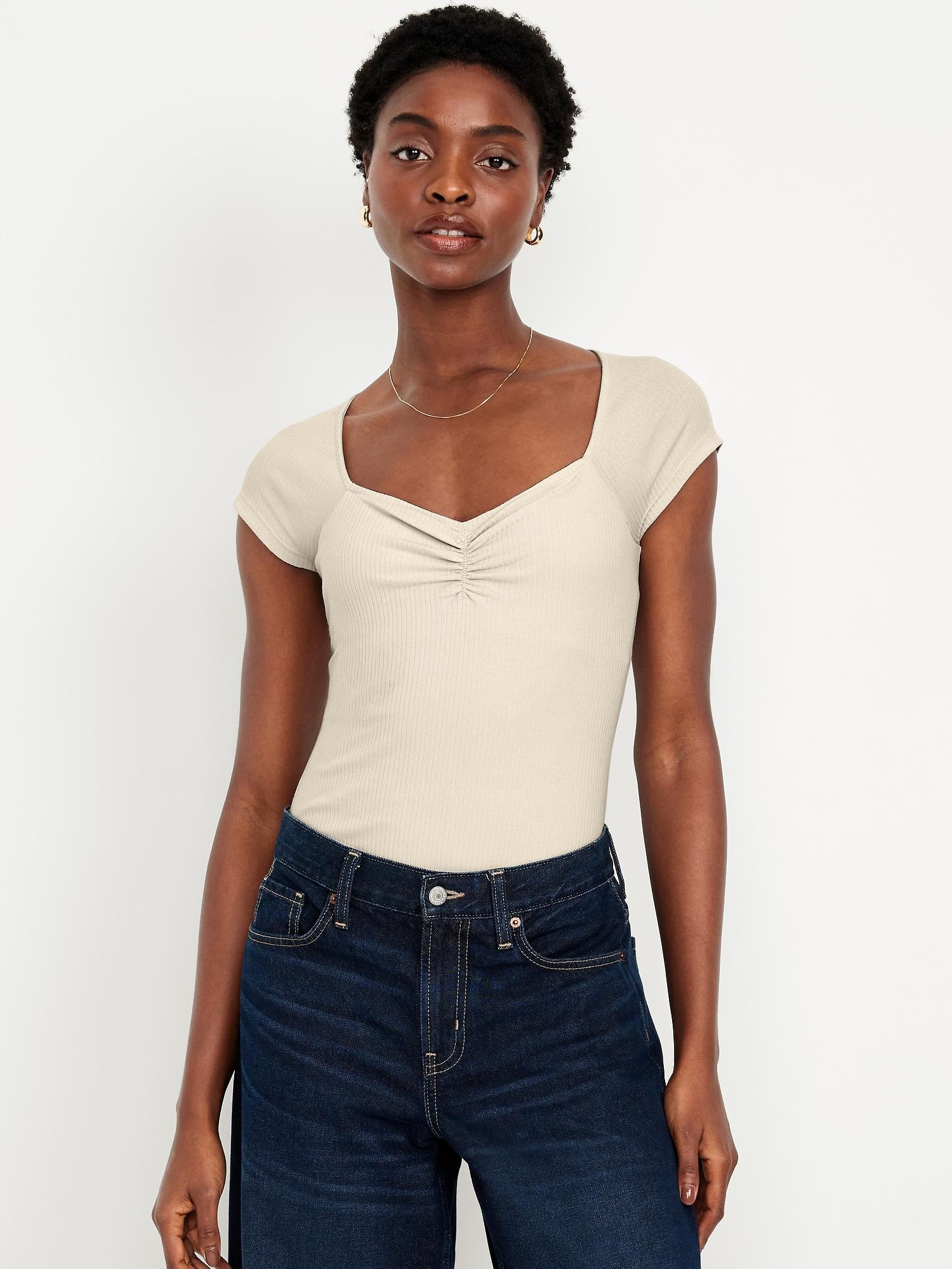 double-layer cinched bodysuit