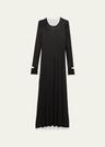 double-layer maxi dress