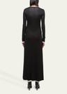 double-layer maxi dress