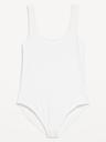 double-layer scoop-neck bodysuit