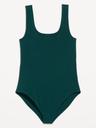 double-layer scoop-neck bodysuit