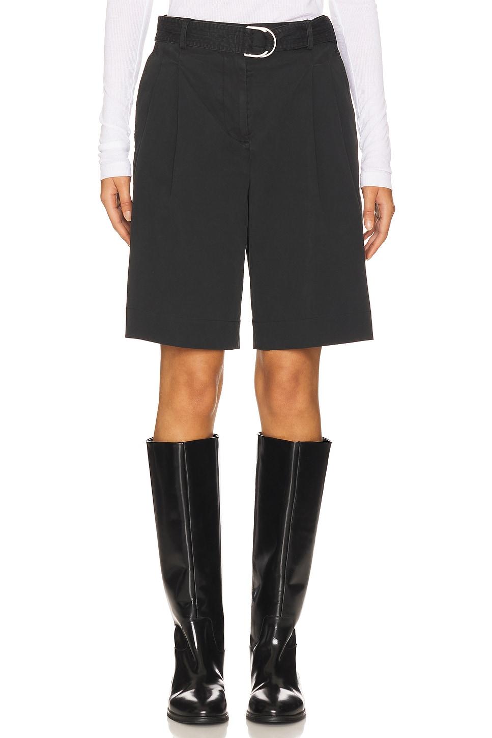 double pleated short