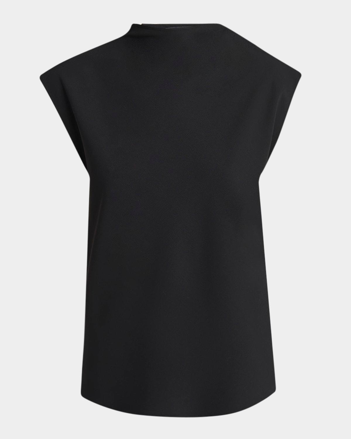 double silk satin blouse