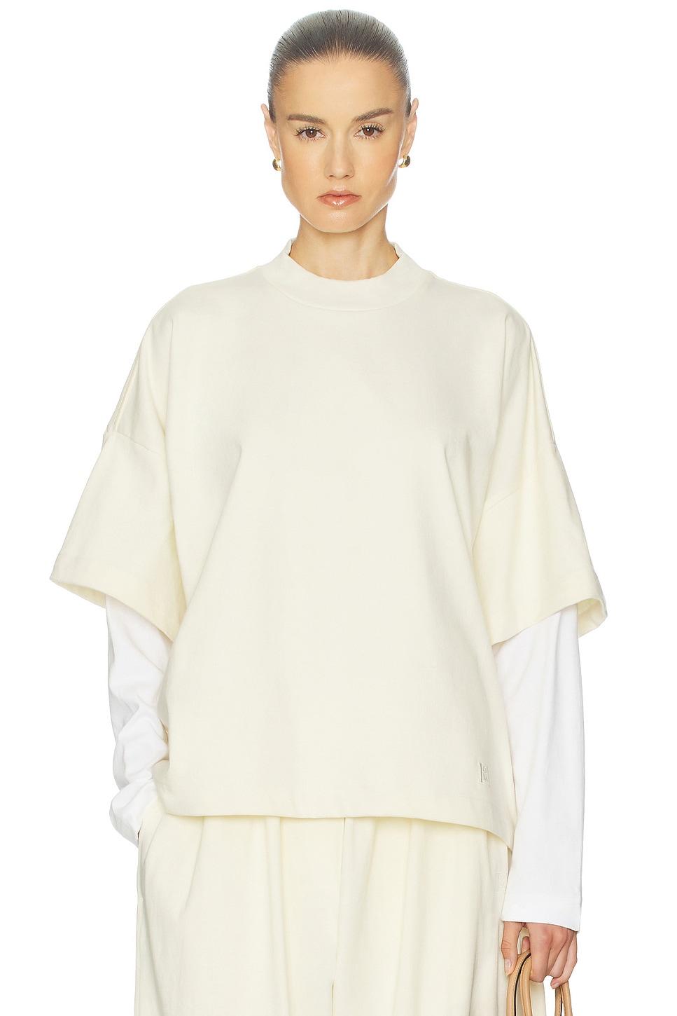 double sleeve tee in ultra premium jersey