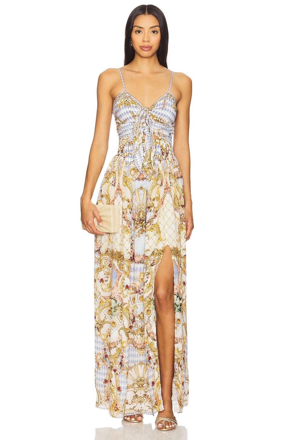 double tie front dress