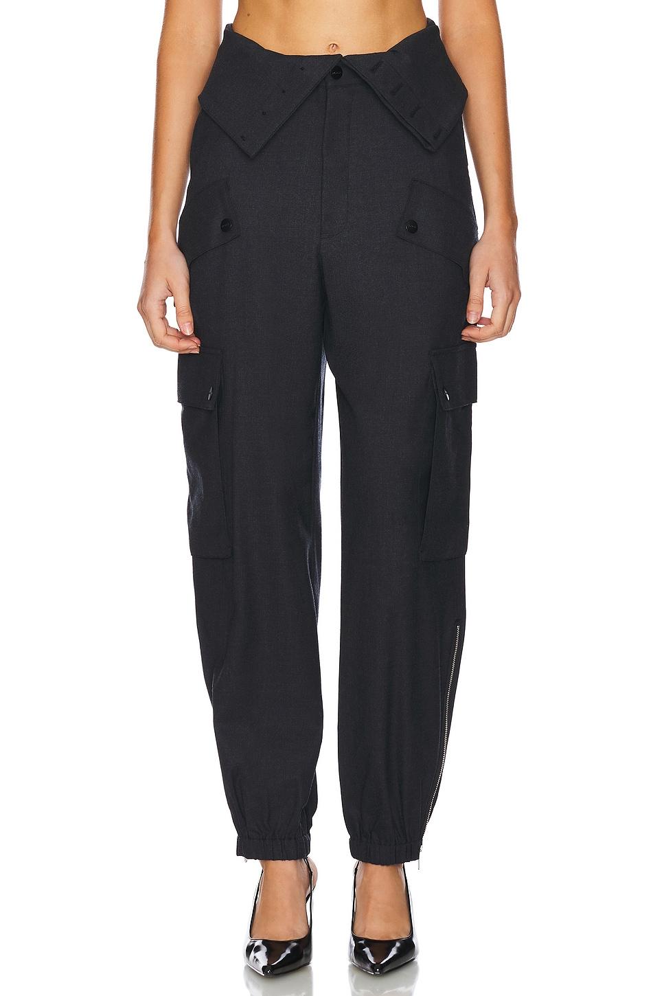 double waistband cargo pants