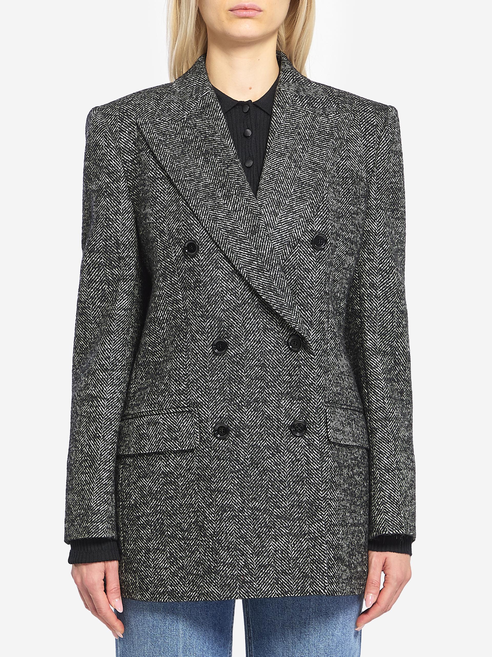 doublebreasted chevron jacket