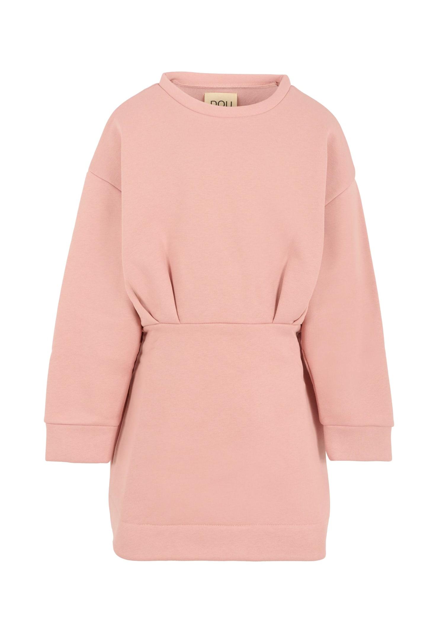 douuod pink dress for girl with bow