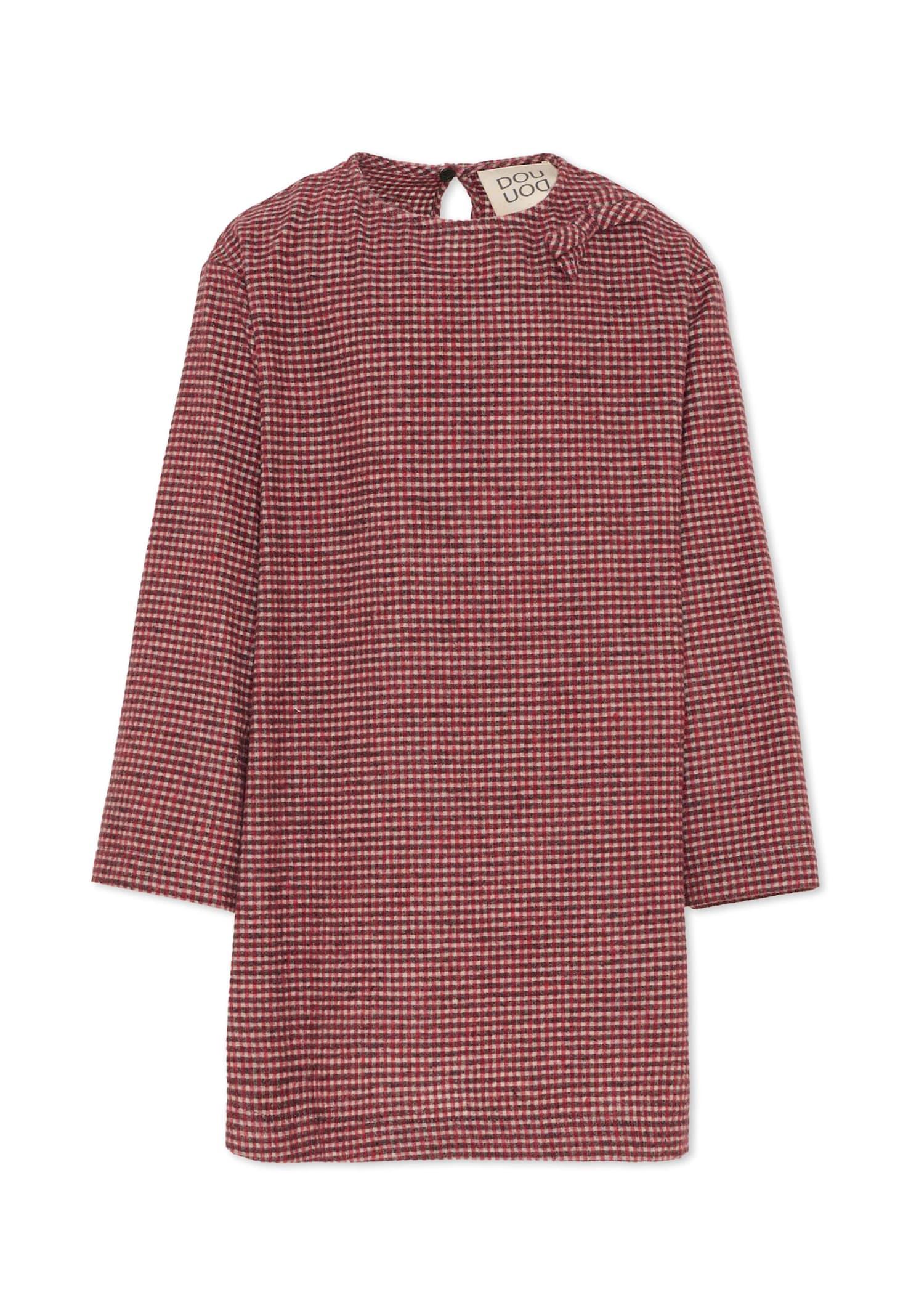 douuod red dress for girl with bow