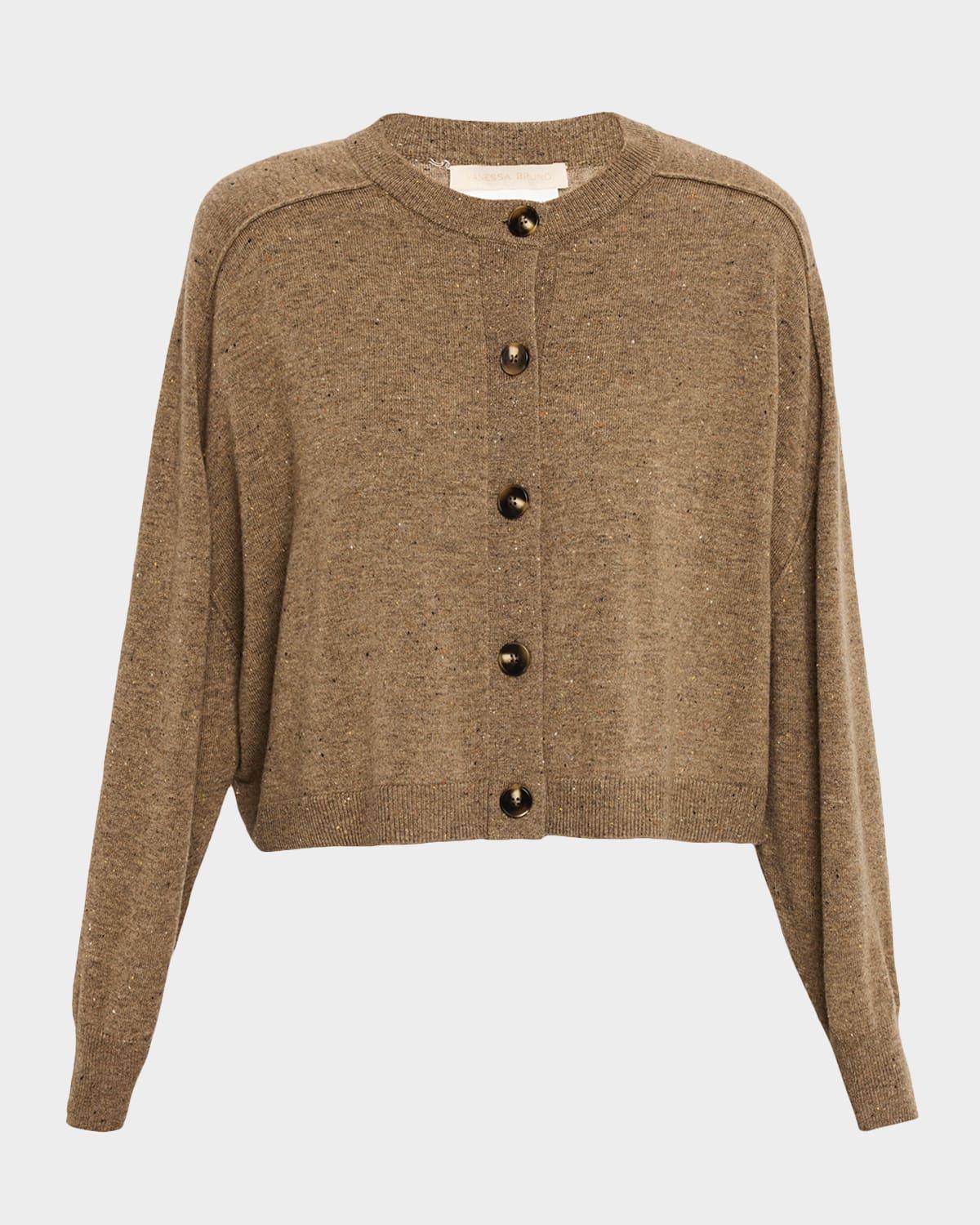 douve speckled wool cardigan