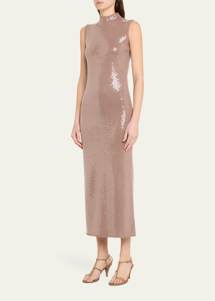 dove sequined midi dress