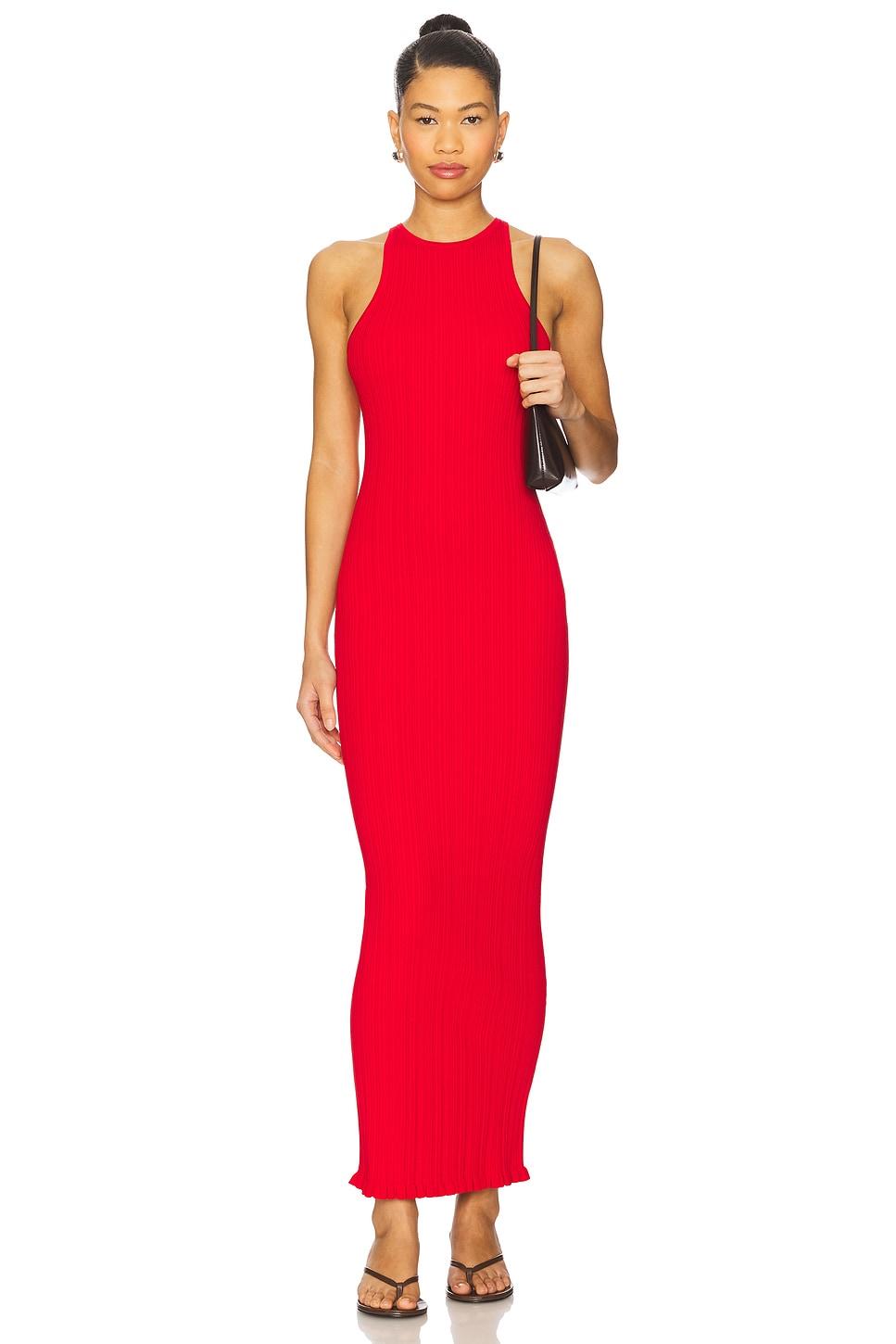 dover rib midi dress