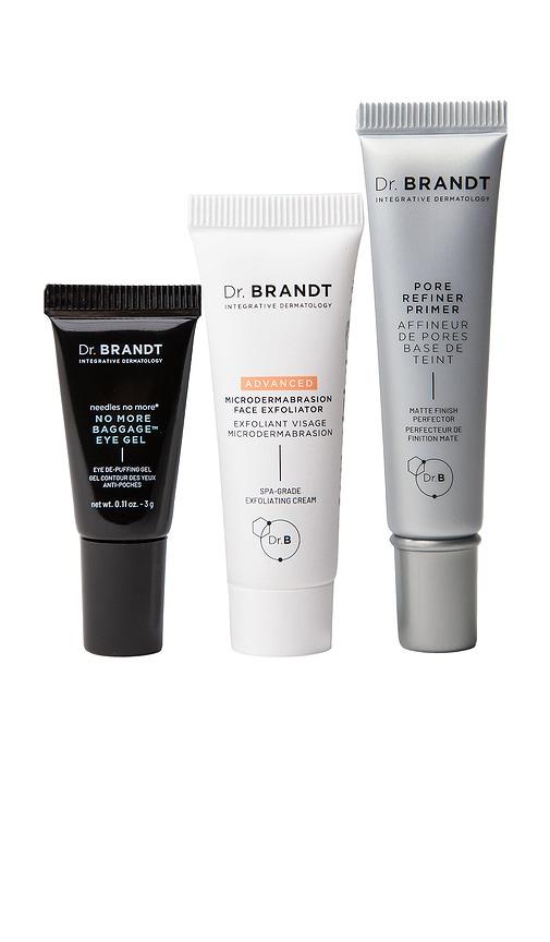 dr. brandt skincare 3-step buff, smooth, and prime set in beauty: na.